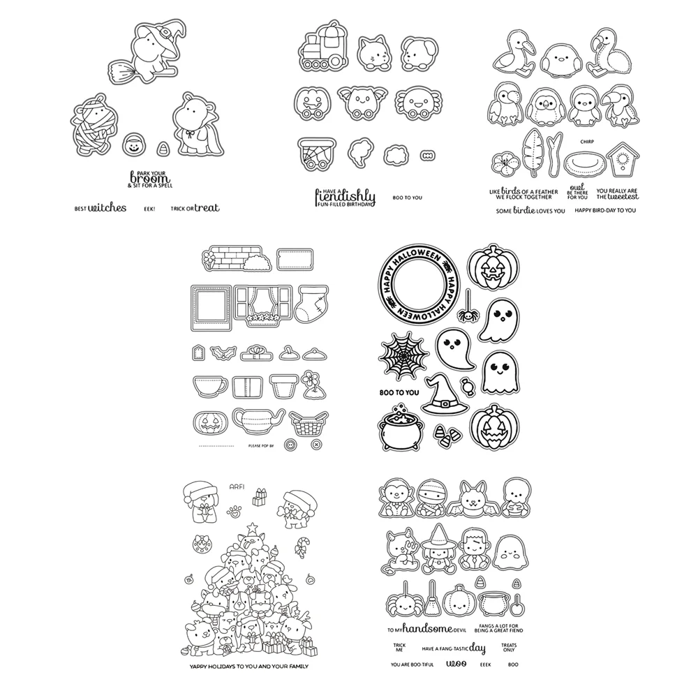 Interior Design Paper - Kesme ölür ve temizle pullar Set