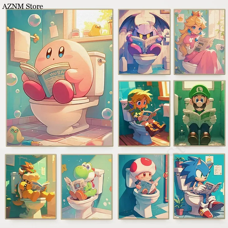 Interior Design Game - Komik Banyo Karikatür Video Oyunu Posteri