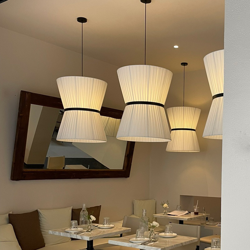 Interior Design Hall - Modern Tasarımcı Minimalist Kumaş LED Sarkıt