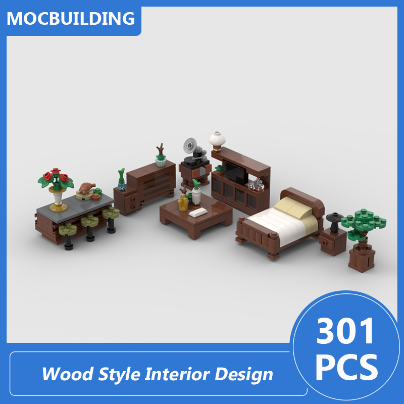 Interior Design And Build - Ahşap Tarzı İç Tasarım Modeli Moc