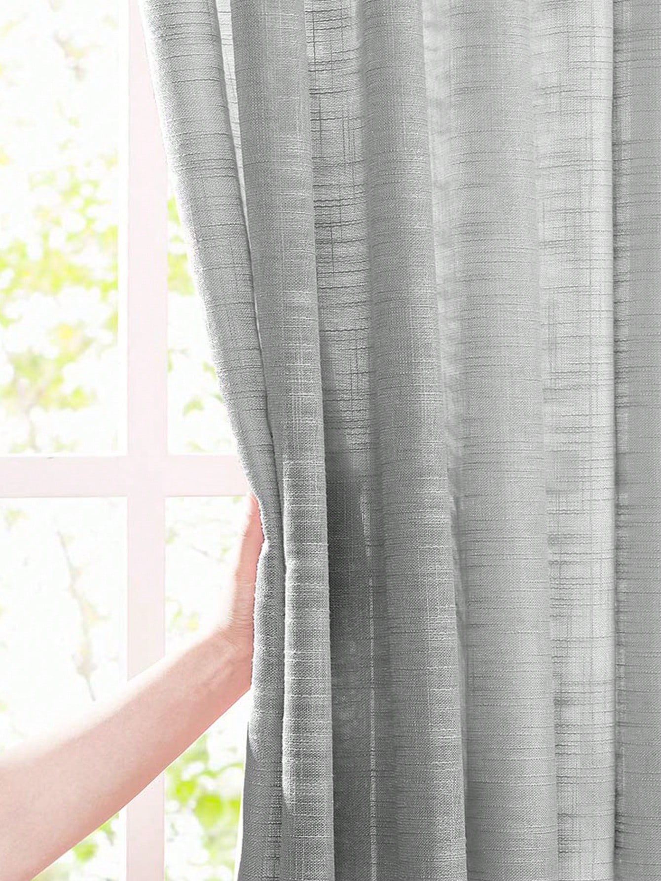 Gri Polyester Keten Dokulu Yar - Linen Curtain Eyelet incelemesi ve fiyatı