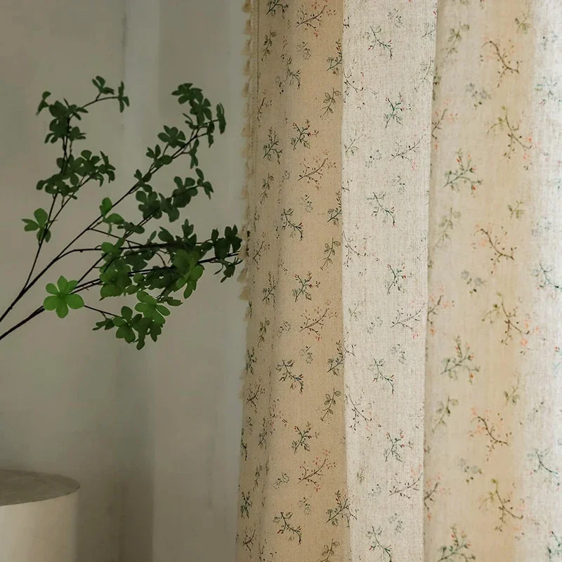 Çiçek çiftlik perdeleri yarı k - Linen Curtain Eyelet incelemesi ve fiyatı