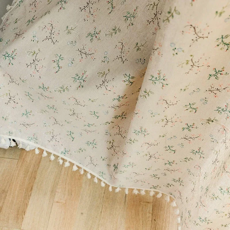 Çiçek çiftlik perdeleri yarı k - Linen Curtain Eyelet incelemesi ve fiyatı