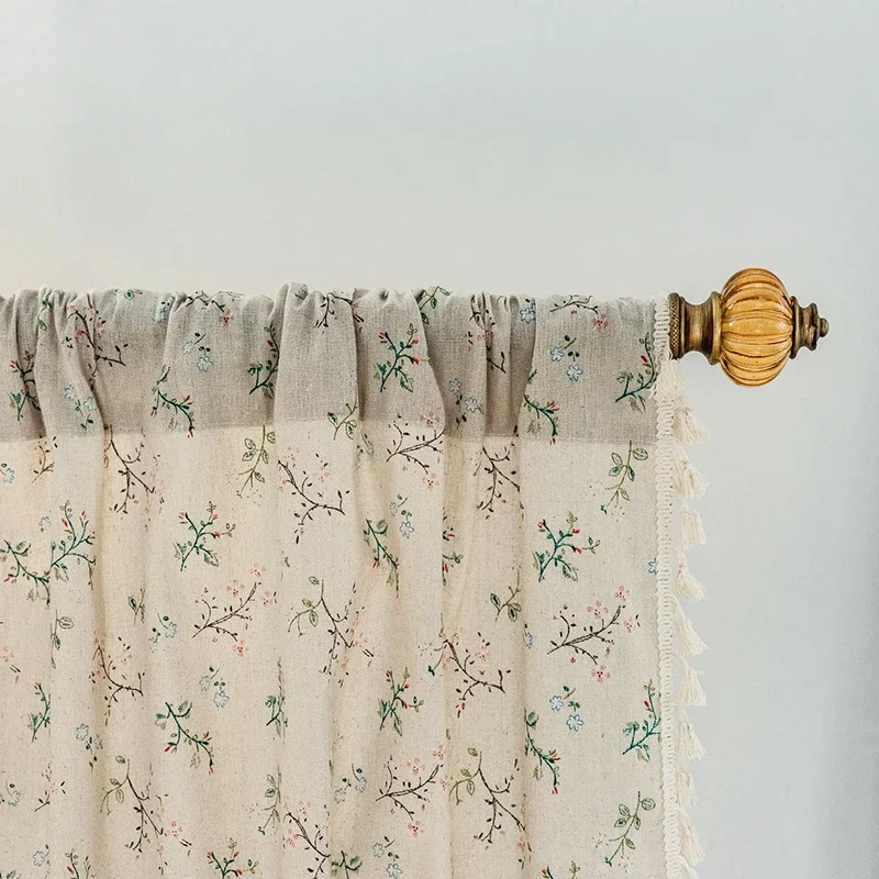 Çiçek çiftlik perdeleri yarı k - Linen Curtain Eyelet incelemesi ve fiyatı