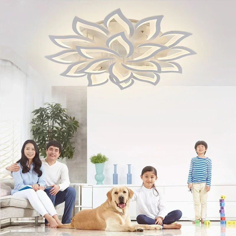 Tasarımcı LED Petal avize otur - Interior Design Luxury Living Room incelemesi ve fiyatı