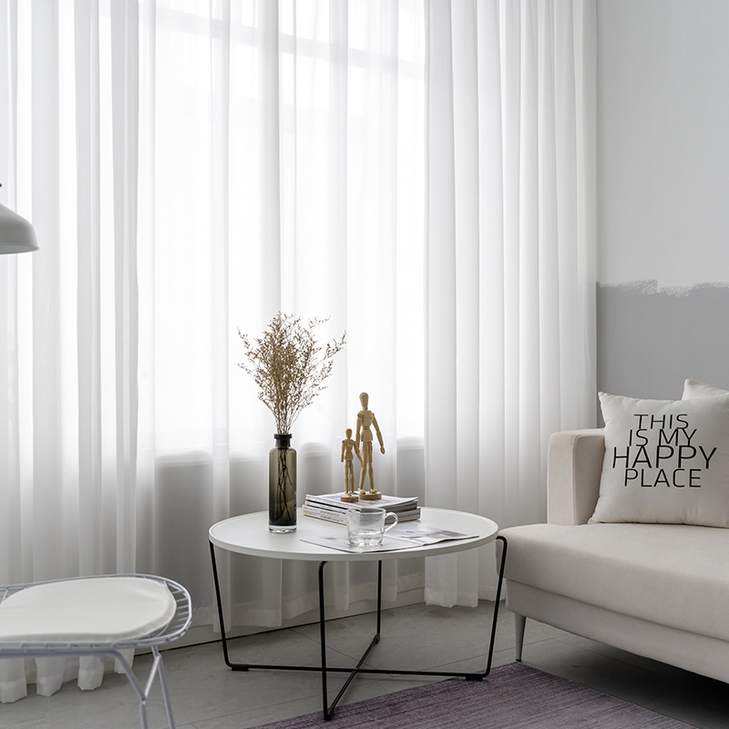 Modern Beyaz Keten Düz Şeffaf  - Linen Curtain Eyelet incelemesi ve fiyatı