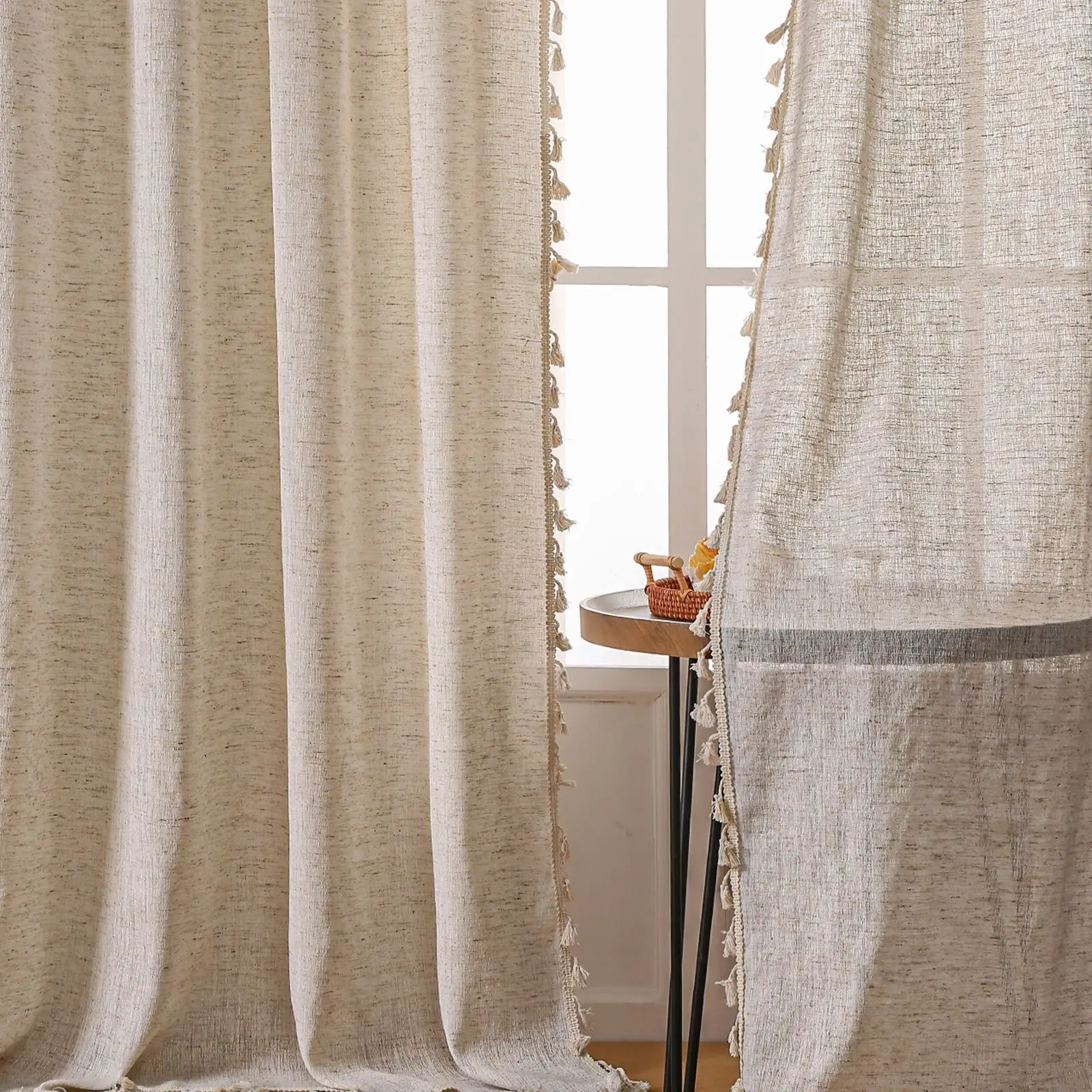 Boho Keten Yarı Karartma Perde - Linen Curtain Eyelet incelemesi ve fiyatı
