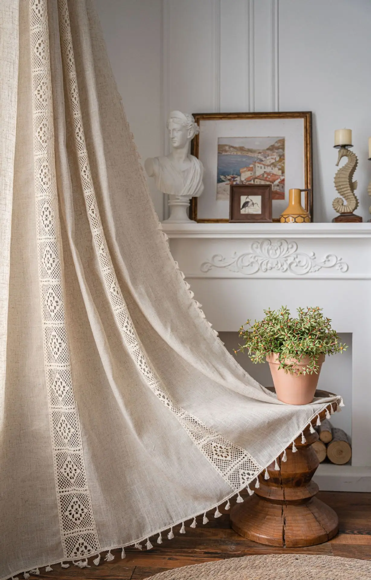 Boho Keten Yarı Karartma Perde - Linen Curtain Eyelet incelemesi ve fiyatı