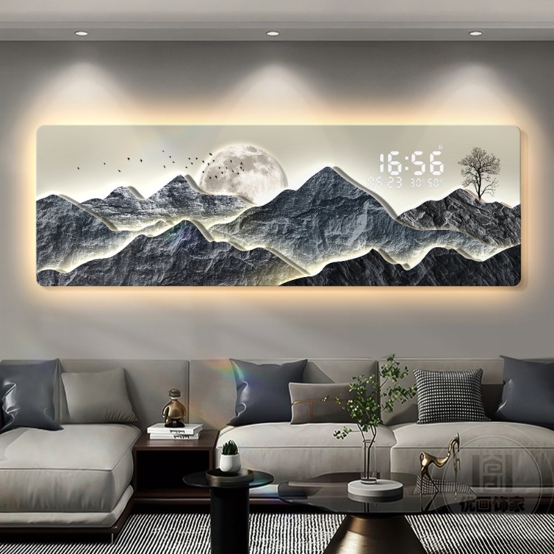 Büyük Boy Lüks Saat Duvar Diji - Interior Design Luxury Living Room incelemesi ve fiyatı