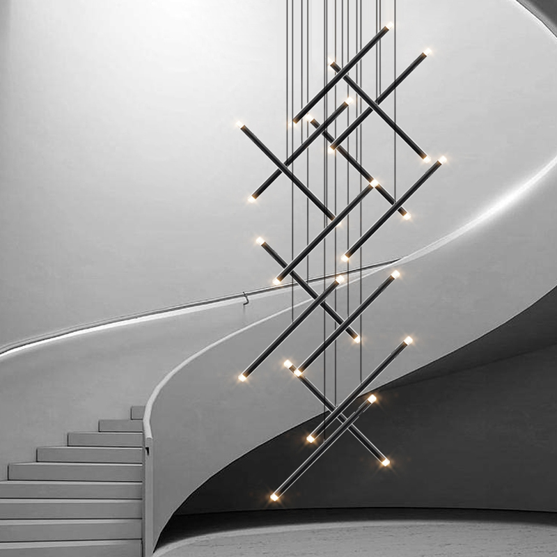 Modern avize LED merdiven aviz - Interior Design Hall incelemesi ve fiyatı