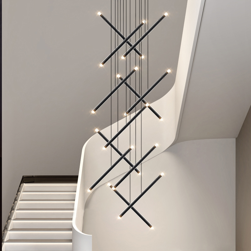 Modern avize LED merdiven aviz - Interior Design Hall incelemesi ve fiyatı