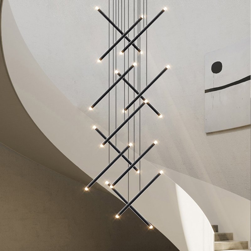 Modern avize LED merdiven aviz - Interior Design Hall incelemesi ve fiyatı