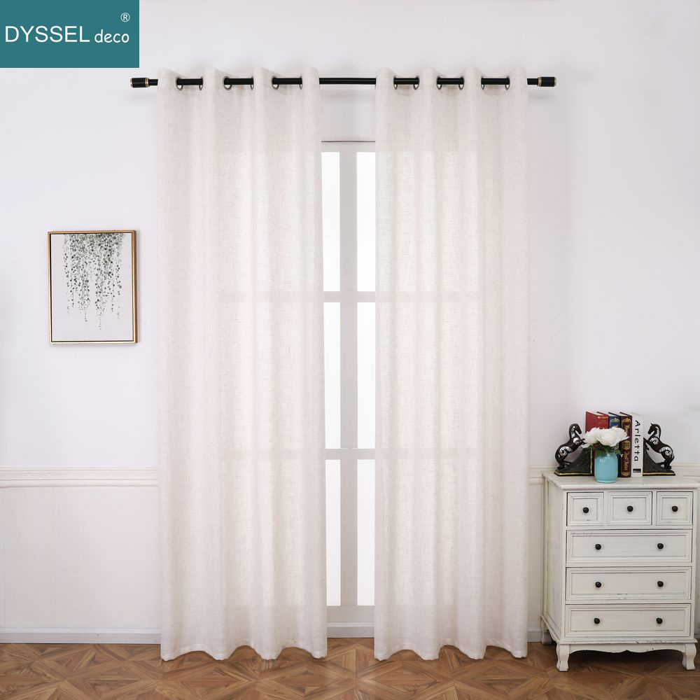 Katı Ev Dekoratif Anti-UV Doğa - Linen Curtain Eyelet incelemesi ve fiyatı