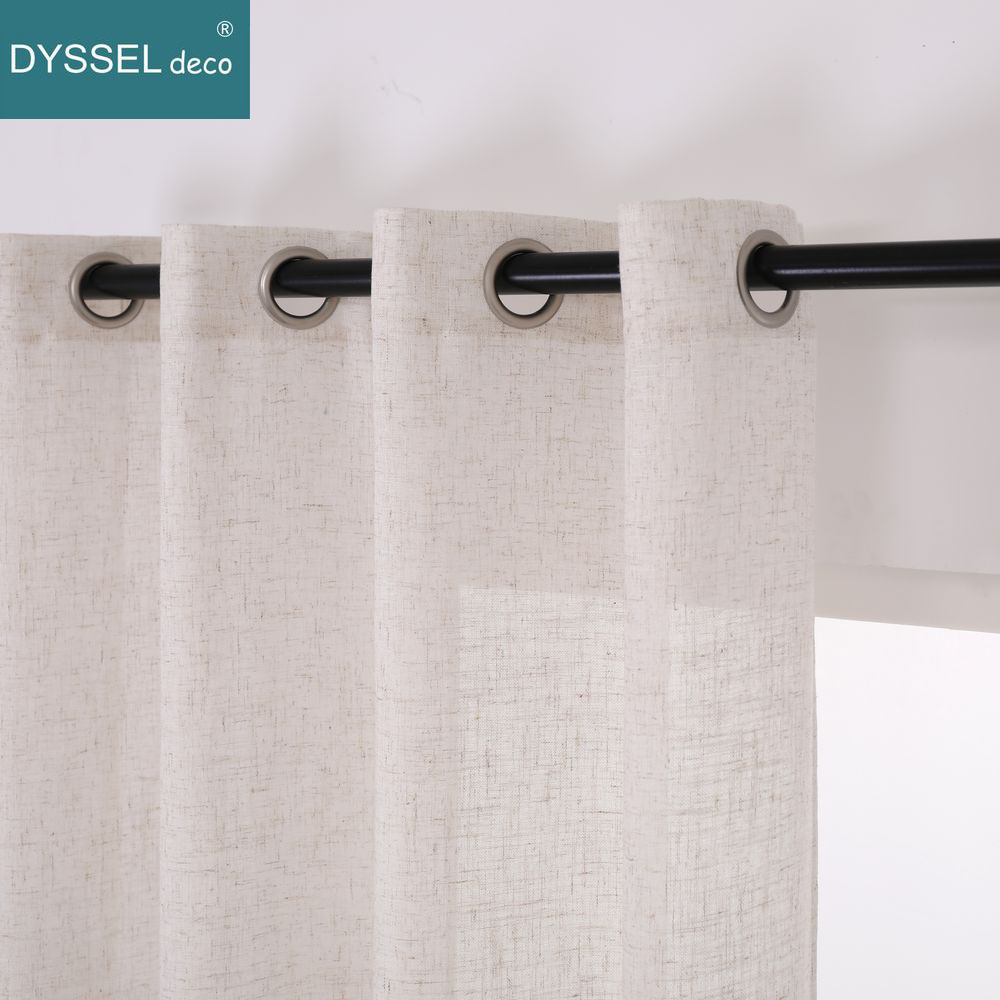 Katı Ev Dekoratif Anti-UV Doğa - Linen Curtain Eyelet incelemesi ve fiyatı