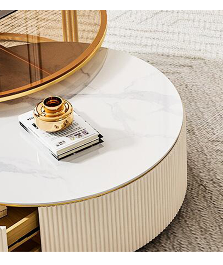 Modern Lüks Mermer Ahşap Sehpa - Interior Design Luxury Living Room incelemesi ve fiyatı