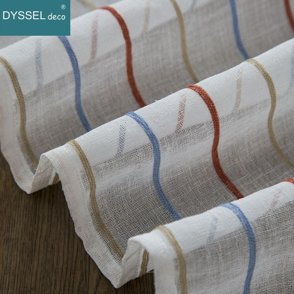 Modern Beyaz Çizgili Keten Sır - Linen Curtain Eyelet incelemesi ve fiyatı