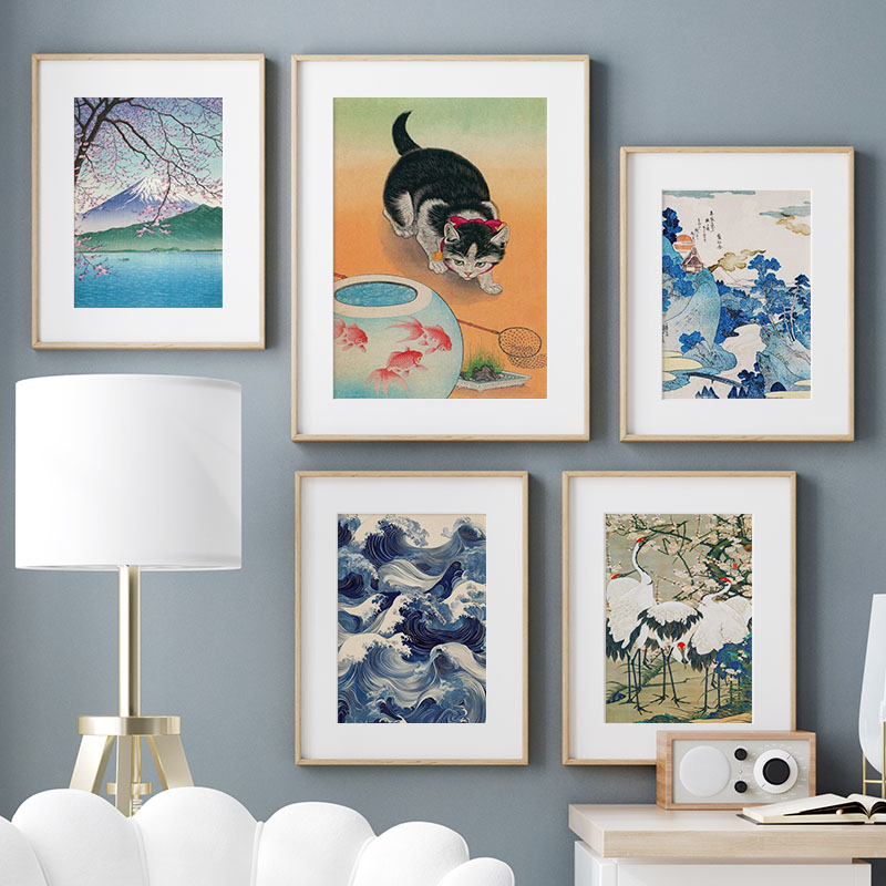 Japon Katsushika Hokusai tuval - Interior Design Home incelemesi ve fiyatı