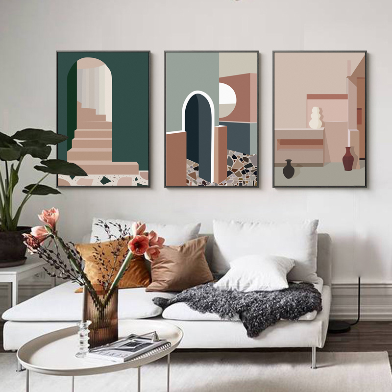Retro Morandi Bina Tuval Sanat - Interior Design And Build incelemesi ve fiyatı