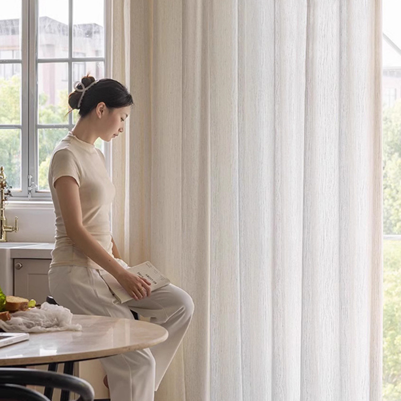 Özel Boyut Jakarlı Keten Yarı  - Linen Curtain Eyelet incelemesi ve fiyatı