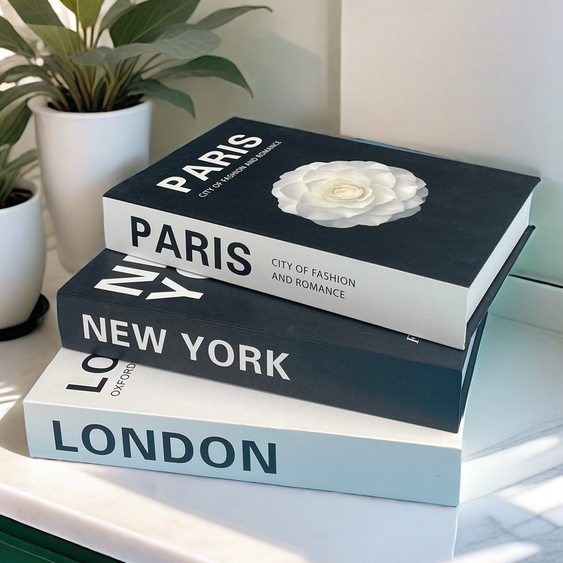Lüks Sahte Kitap saklama kutus - Interior Design New York incelemesi ve fiyatı